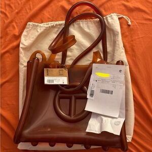 NWT Melissa x Telfar Medium Brown Jelly Shopper